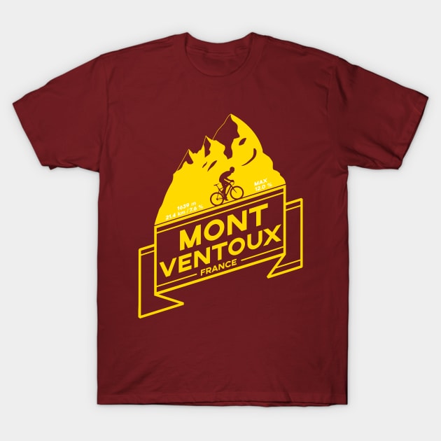 Mont Ventoux, Road Cycling Climb T-Shirt by Dreamy Panda Designs